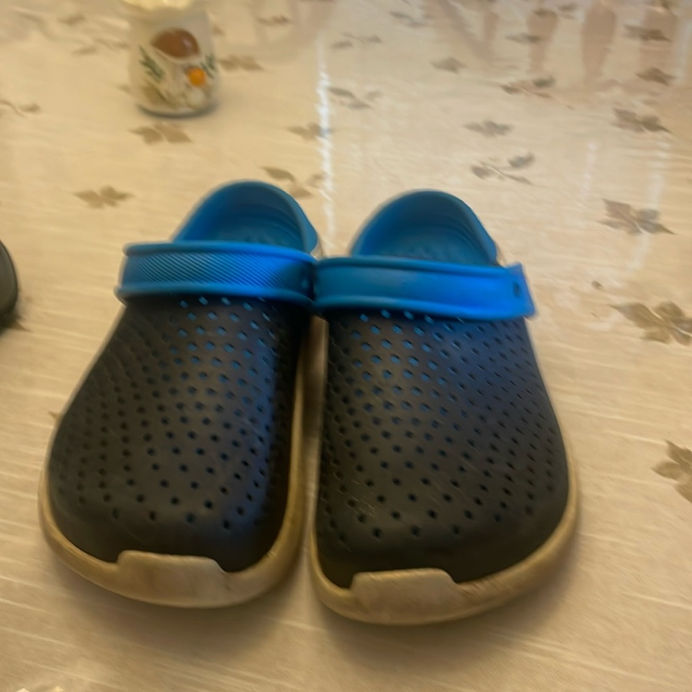 Blue crocs